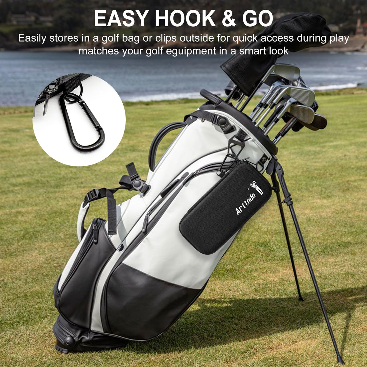 Arttodo Glove Case includes a phone slot for on‑course convenience.
