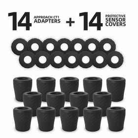 ARYZE CT1 adapters included for Garmin Approach CT1 sensors.