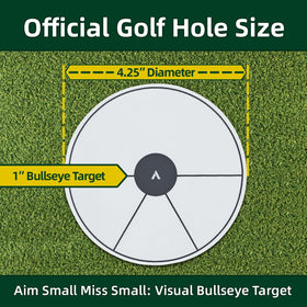 ARYZE Ghost Hole Putting Target carrying case keeps practice gear organized and portable.