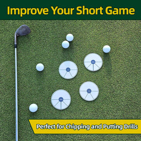 ARYZE Ghost Hole Putting Target official size 4.25 inch hole reference for realistic practice.