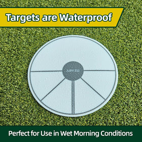 ARYZE Ghost Hole Putting Target waterproof material withstands rain and outdoor sessions.
