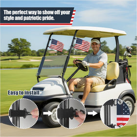 asdmm flag usa 9x6 outdoor use with durable straps for boats and bikes