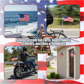 asdmm four-pack flag usa 9x6 versatile display for events