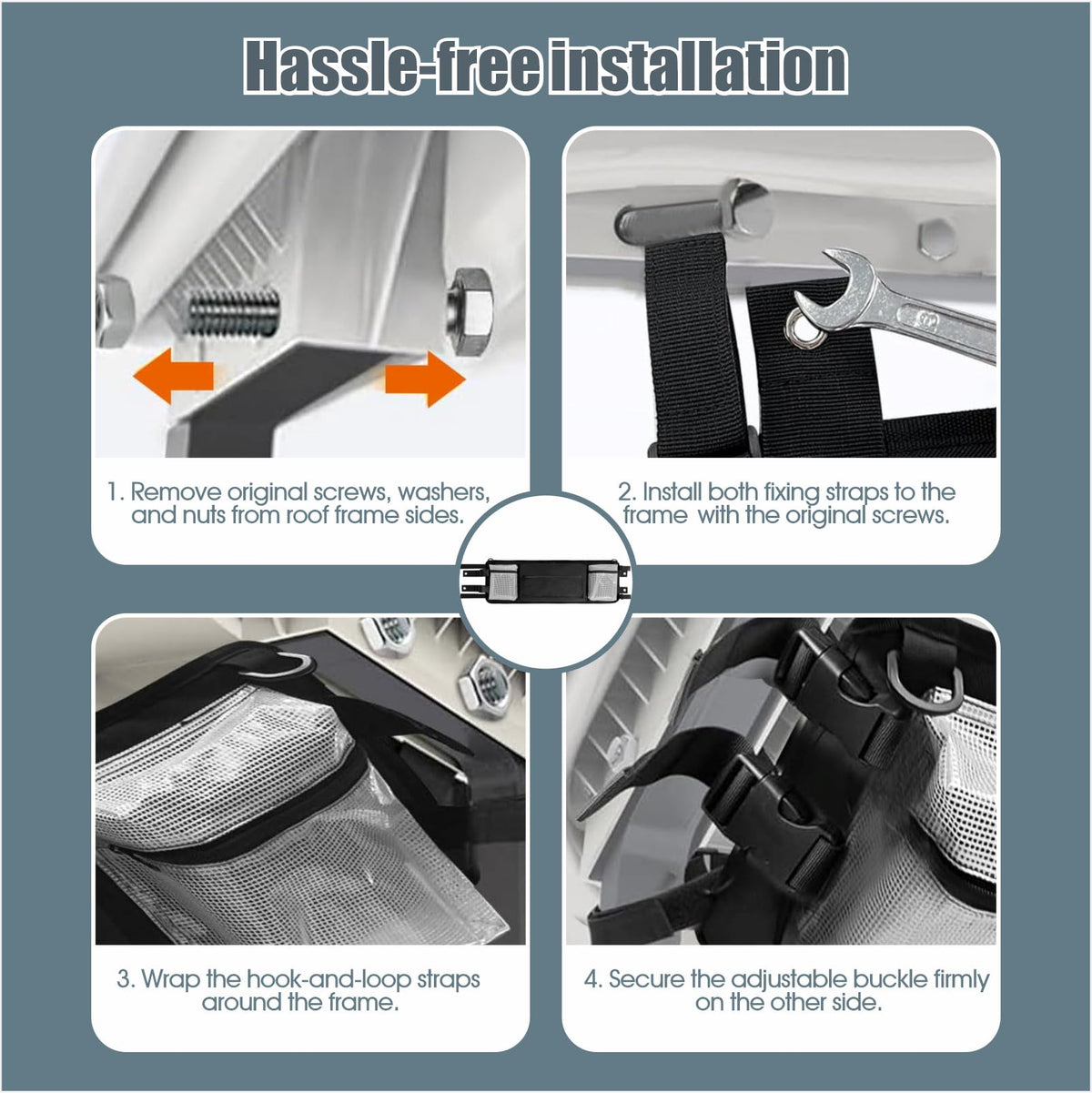 asdmm ceiling storage bag fits Club Car Precedent for space-saving organization