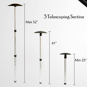 ASDMM Golf Travel Bag Support Rod collapsed, stores compactly for easy transport.