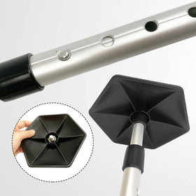 ASDMM Golf Travel Bag Support Rod push-button for quick height adjustments.
