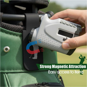 asdmm Landing Pad flask holder secures a bottle for convenient sips during the round.