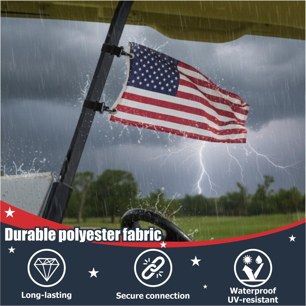 asdmm patriotic flag usa 9x6 bright colors for porch display