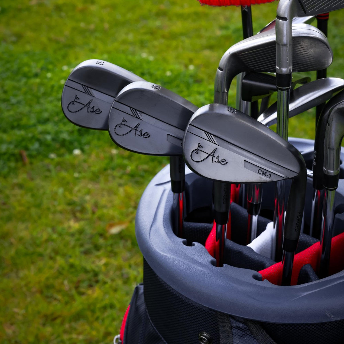 Ase Golf CM-1 52° wedge delivering reliable approach shots from tight lies.