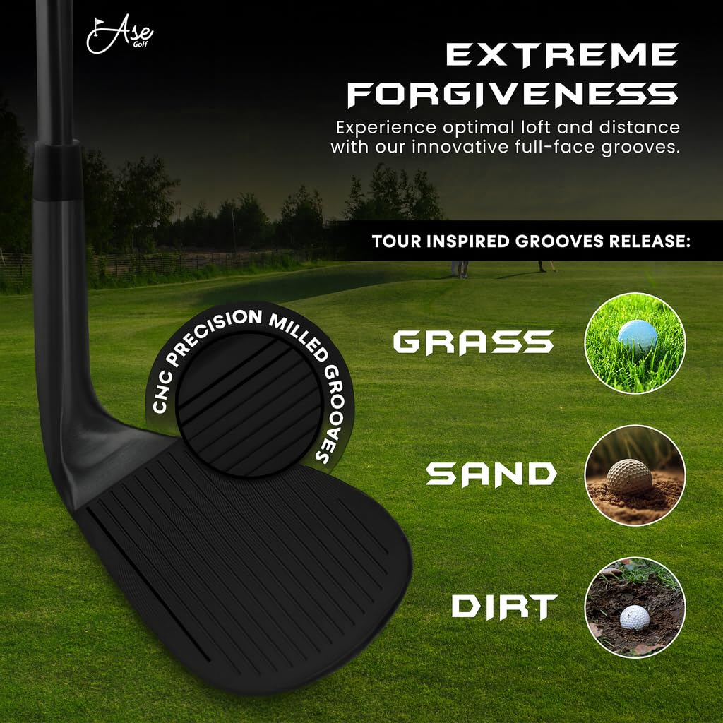 Ase Golf CM-1 56° wedge offering versatile control on varied lies.
