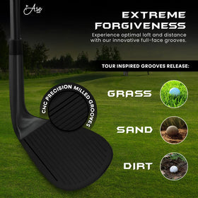 Ase Golf CM-1 56° wedge offering versatile control on varied lies.