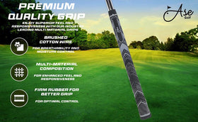 Ase Golf CM-1 wedge featuring an upgraded grip for comfortable swings.