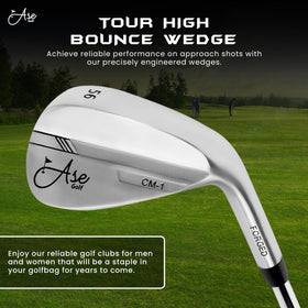 Ase Golf CM-1 56-degree wedge for versatile lies and greenside control