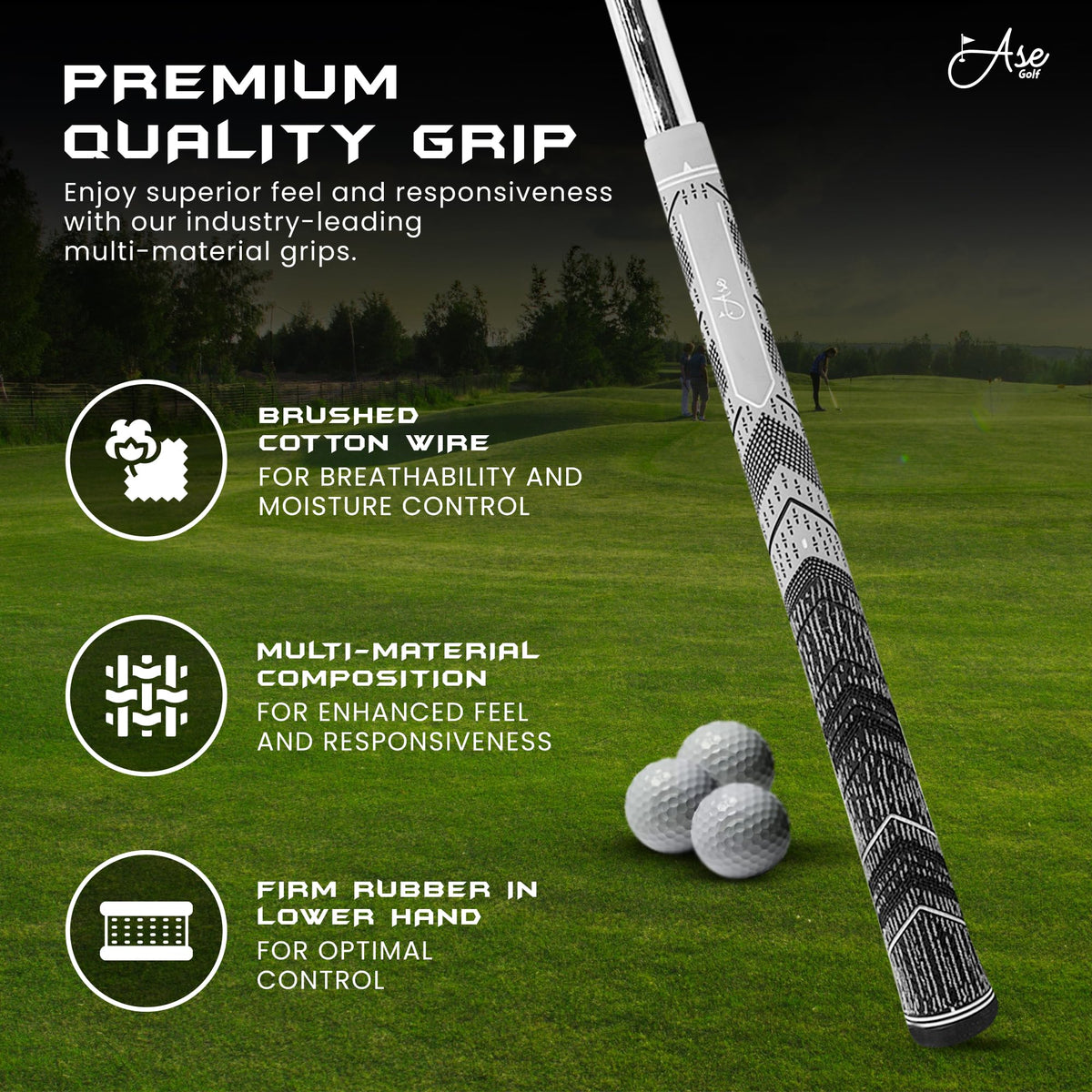 Ase Golf CM-1 set of 52/56/60 wedges for versatile approaches and finesse