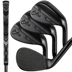 Ase Golf CM-1 wedges with full-face grooves and milled face for consistent spin.
