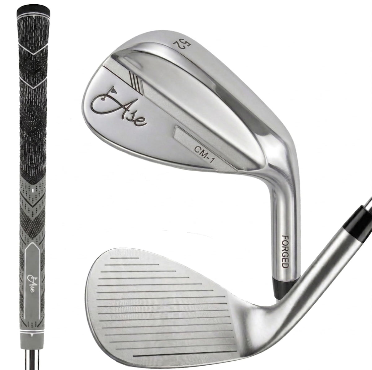 Ase Golf CM-1 52-degree wedge showing versatile spin capabilities for approach shots
