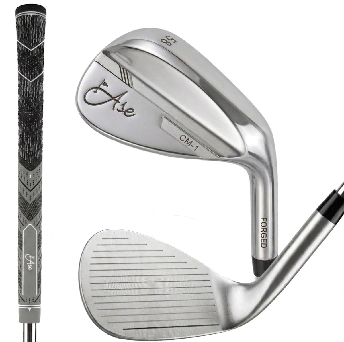 Ase Golf 52-degree wedge delivering precise approach shots with spin.