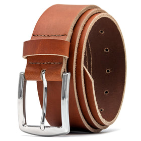 Ashford Ridge 40mm tan belt with a classic buckle for versatile daily wear