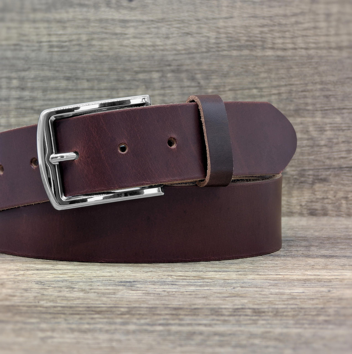 Ashford Ridge belt color variety: black, brown, tan, antique brown, vintage brown.