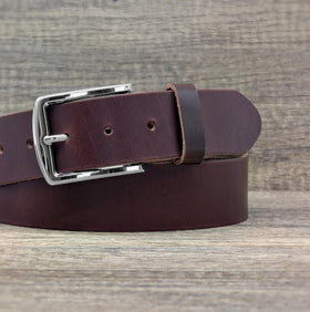 Ashford Ridge belt color variety: black, brown, tan, antique brown, vintage brown.