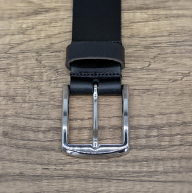Ashford Ridge belt styled with dress pants for versatile outfits