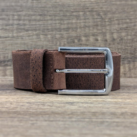 Ashford Ridge full-grain leather belt with unique markings for individuality.
