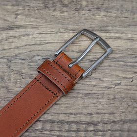 Ashford Ridge vintage brown belt texture with soft finish and character