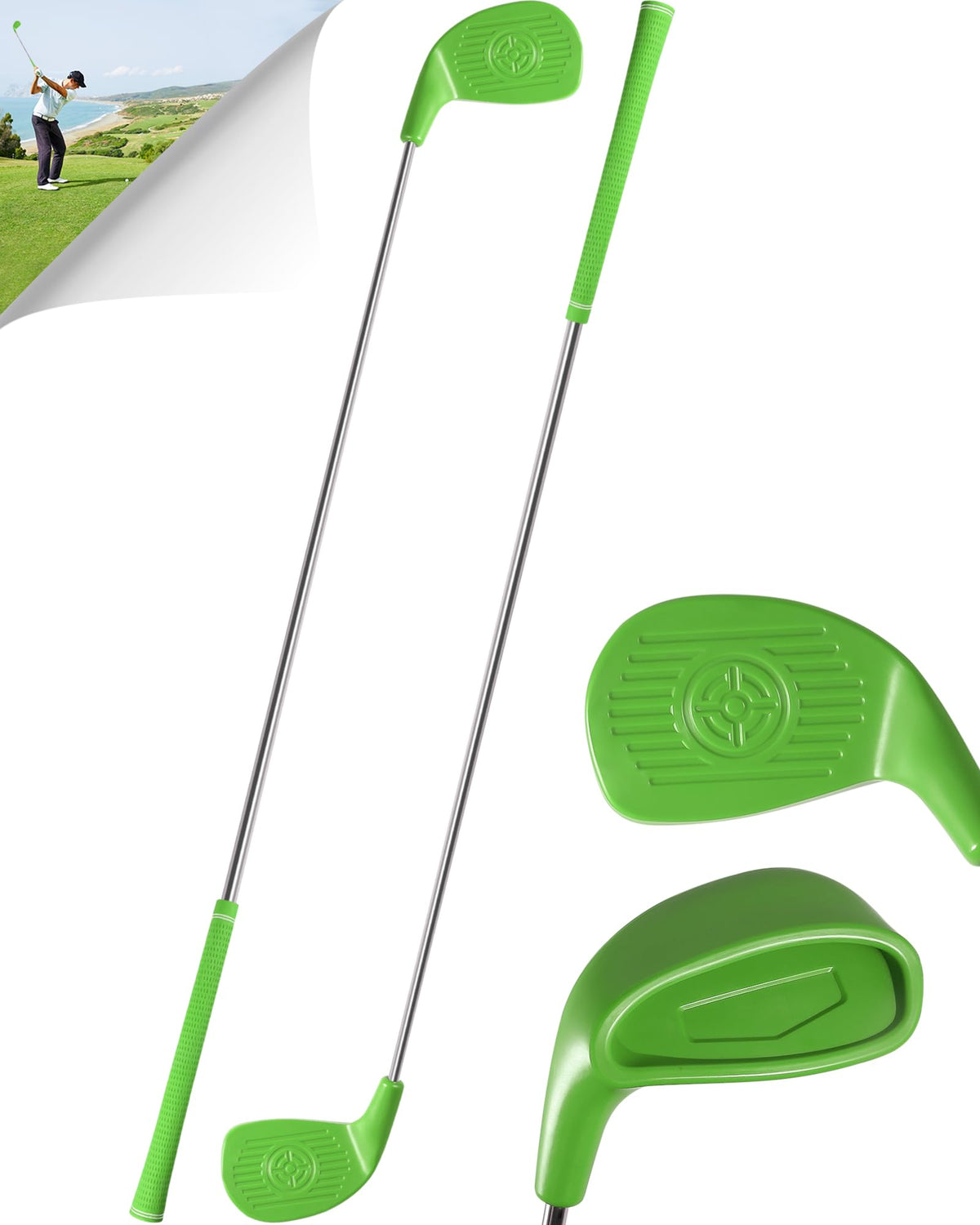 ASONA backyard golf set with oversized club head enables easier swings for beginners