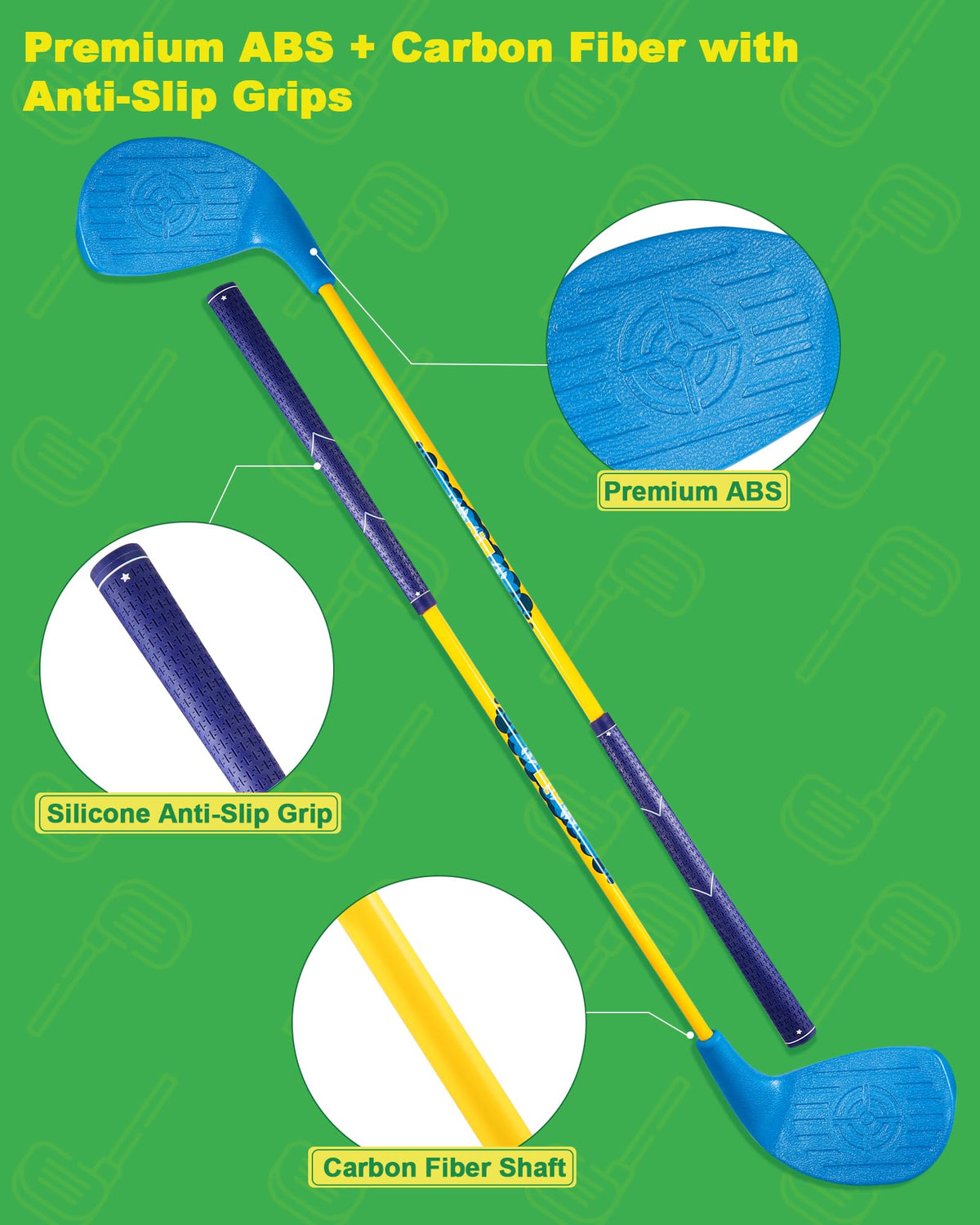 ASONA family gift outdoor golf set suitable for birthdays and holidays.