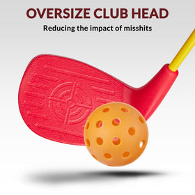 Oversized club heads from ASONA improve the forgiving sweet spot