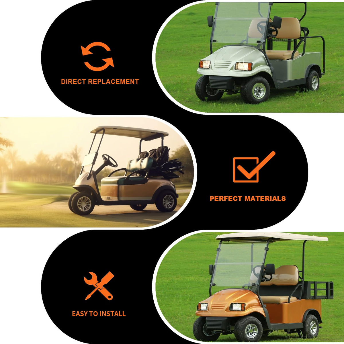 Aspaton installation steps guide helps DIY fitment for golf carts.