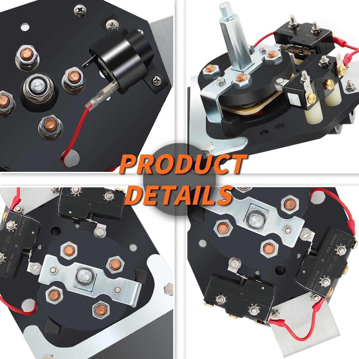 Aspaton micro-switches ensure responsive forward/reverse control.