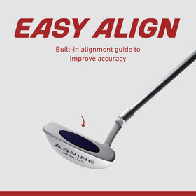 ASPIRE Junior Plus age 9-10 golf set shown in action with proper fit