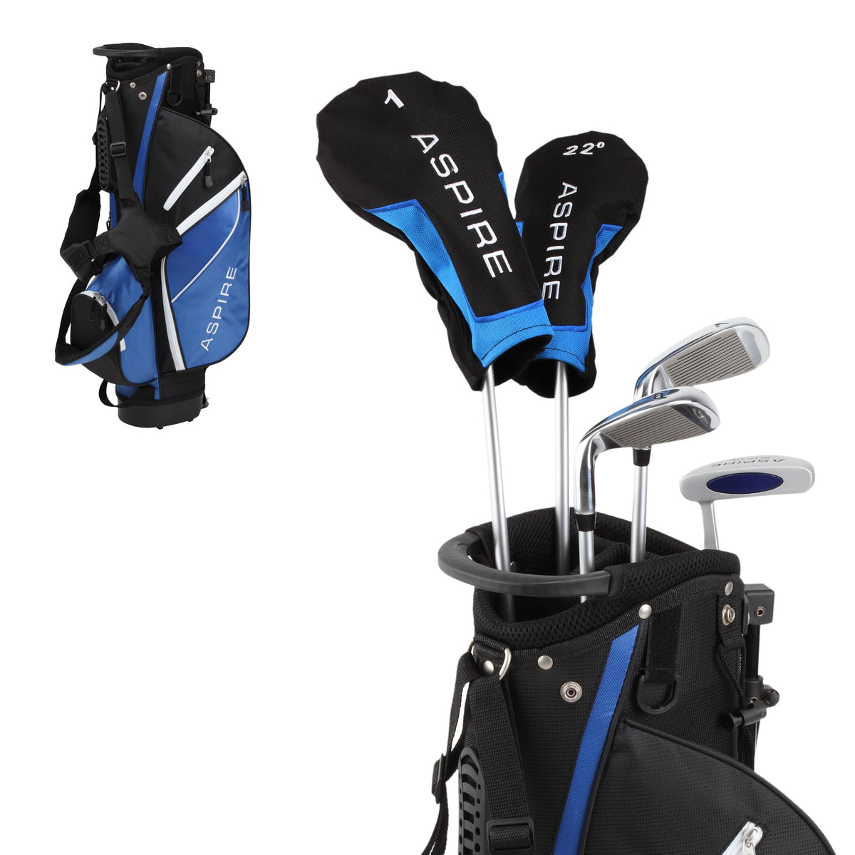 ASPIRE Junior Plus graphite-shaft irons offer forgiving performance for young players