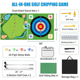 ASTRAEA Golf Chipping Game carry bag keeps gear organized for on-the-go practice.