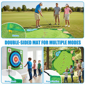 ASTRAEA Golf Chipping Game clubs assembled show adjustable length for all ages.