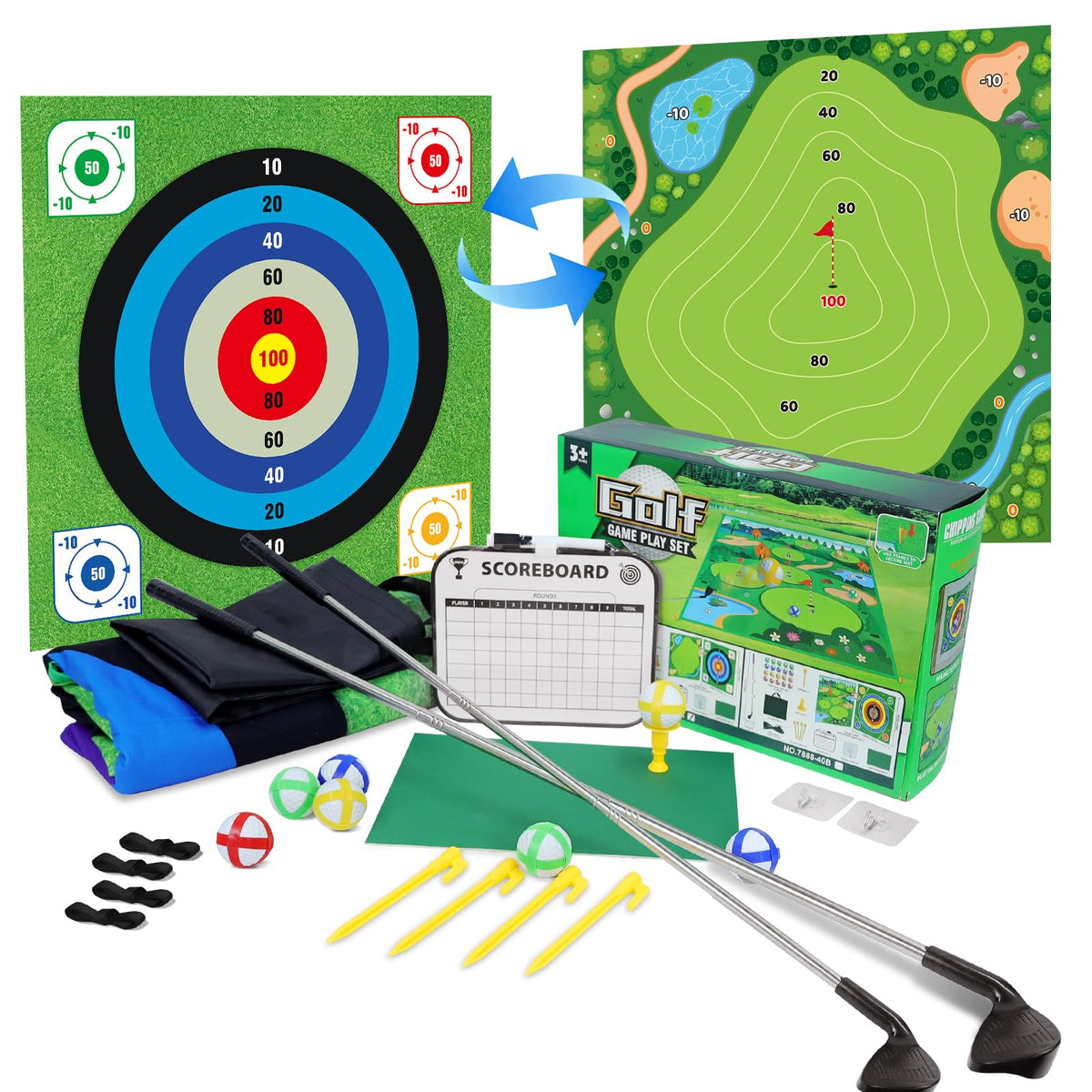 ASTRAEA Golf Chipping Game indoor outdoor use supports backyard or office setups.