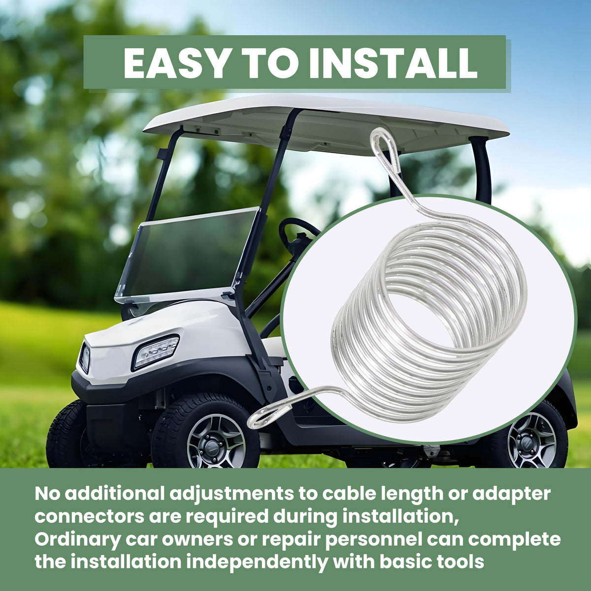 ASTROSYNC First Speed Resistor 9 Gauge durability test under golf course vibrations.