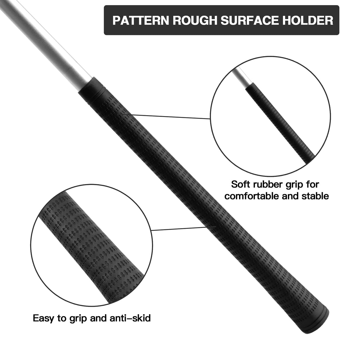 Asyxstar bullseye-design putter head helps align shots and improve consistency.