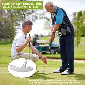 Asyxstar bullseye putter with non-slip grip aids steady practice