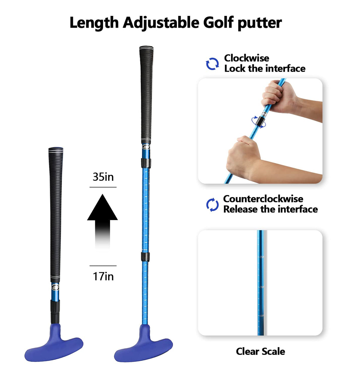 Asyxstar golf kids putter silicone wrap protects the head during play