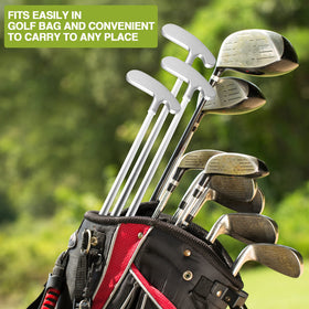Asyxstar training putter supports warmups at home, office, or on the go