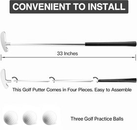 Asyxstar two-way design putter supports both left and right-handed players.