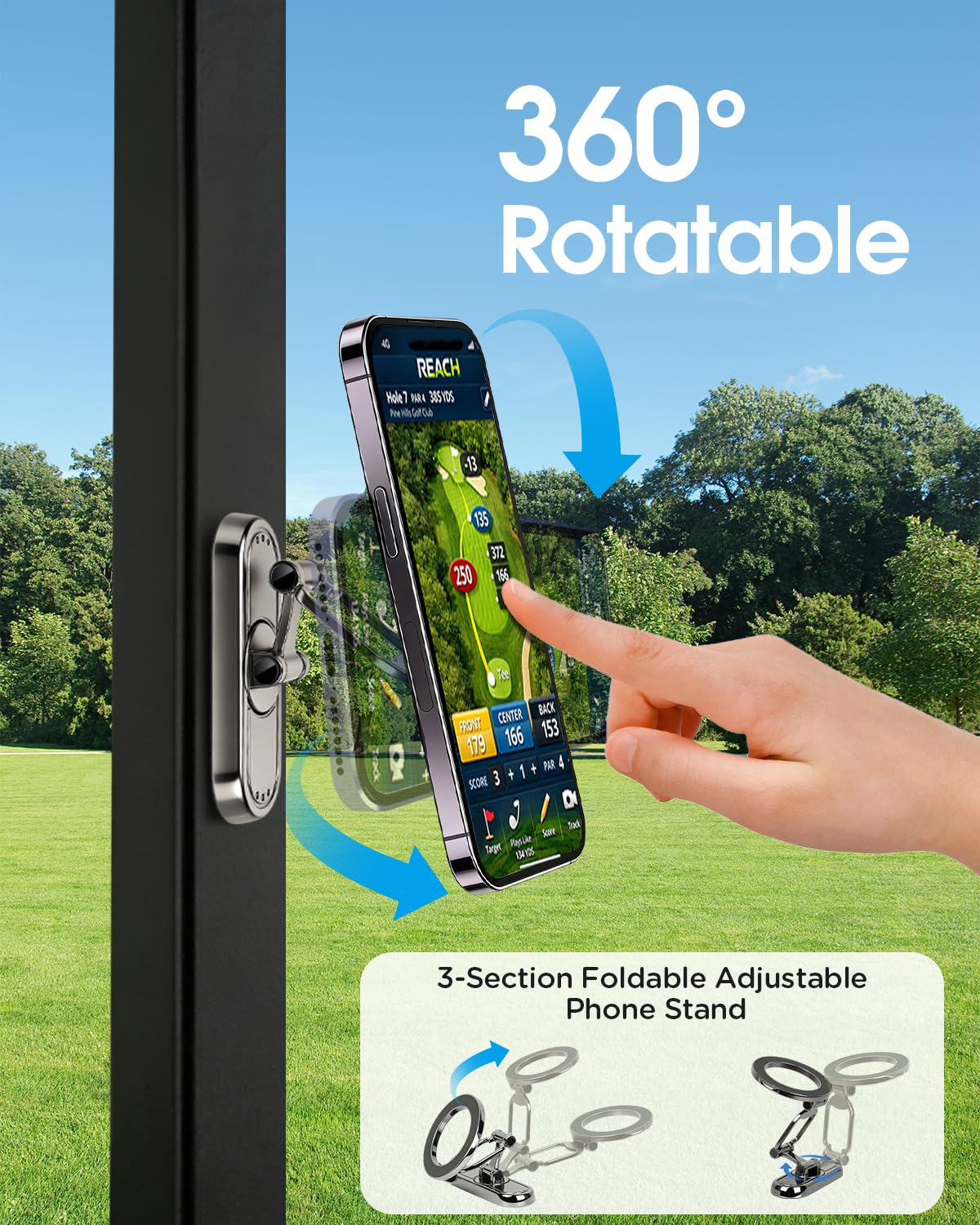 Atofoi offers a 3-fold arm and 360-degree rotation for versatile viewing angles.