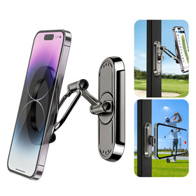 Atofoi magnetic golf cart phone holder provides a strong hold on bumpy paths.
