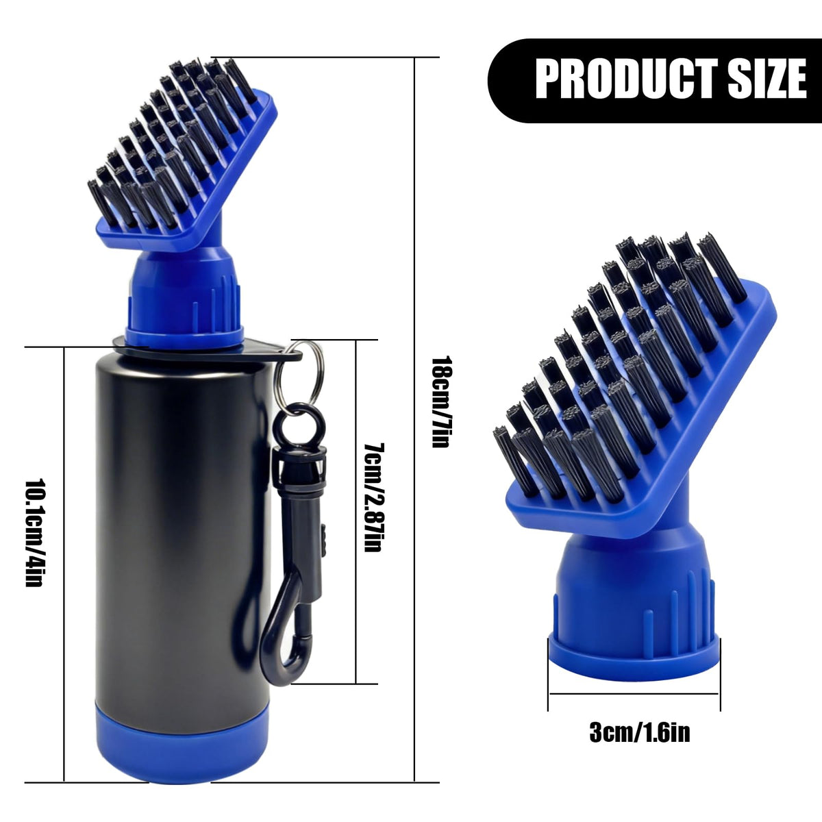 ATQIK retainer clip keeps the tool secure on bag or cart
