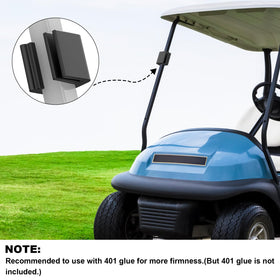 ATQIK universal Club Car windshield clips provide firm fit on square frames
