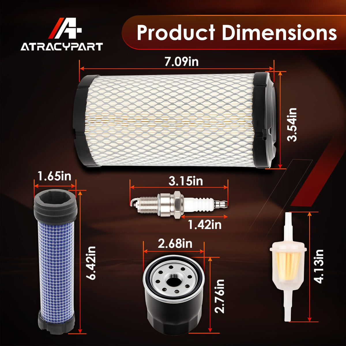ATRACYPART EZGO tune up kit compatibility info shows model reach for EZGO TXT and RXV.