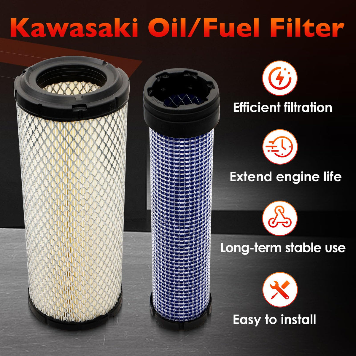 ATRACYPART EZGO tune up kit Kawasaki engine visual highlighting compatibility and reliable performance.
