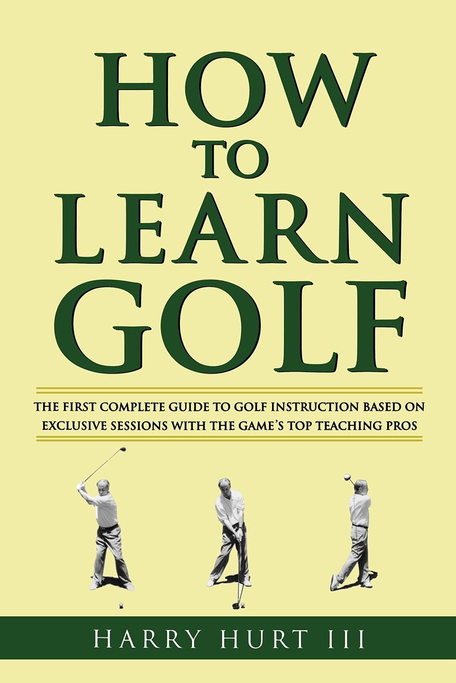 Atria Books How to Learn Golf cover featuring title, ideal for golfers seeking modern instruction